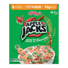 Kellogg's Apple Jacks Cereal, Good Source of Fiber, 2 pk./18.25 oz.