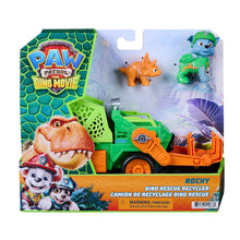 Boxed dino rescue recycler toy truck set with claw and two dinosaur characters