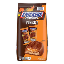 Snickers Pumpkin Fun Size Milk Chocolate Individually Wrapped Halloween Candy, 24.75 oz.