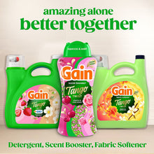 Gain Tango Twist detergent, scent booster, and fabric softener bottles set