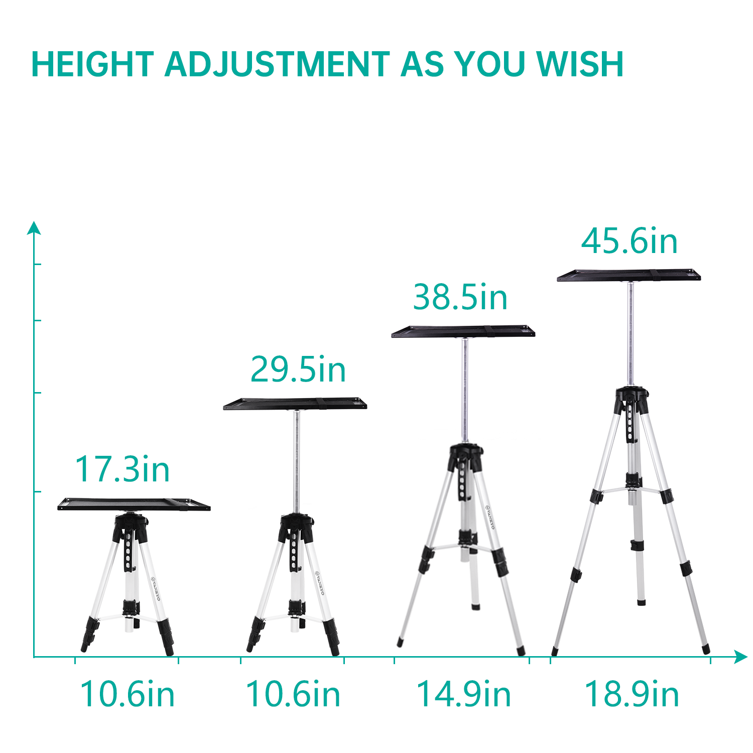 VANKYO WT50 Aluminum Tripod Projector Stand, Adjustable and Portable