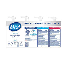 Foaming antibacterial hand wash bottle labels with directions and 99.99% bacteria claim