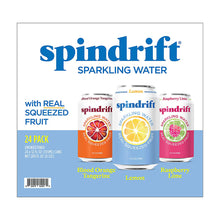 Spindrift Flavored Sparkling Water Variety Pack, With Real Squeezed Fruit Juice, Cans, 24 pk./12 fl. oz.