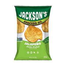 Jackson's Jalapano Avocado Oil Classic Kettle Potato Chips, Gluten Free, Non-GMO, Bag, 13.5 oz.