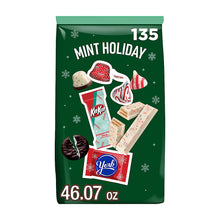 Christmas candy bulk bag with mint holiday assorted chocolates and patties, 135 pieces