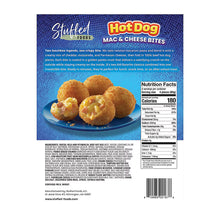 Stuffed Foods Hot Dog Mac & Cheese Bites, Crunchy Exterior Gooery Center, Simply Heat and Serve, 1.5 lbs.