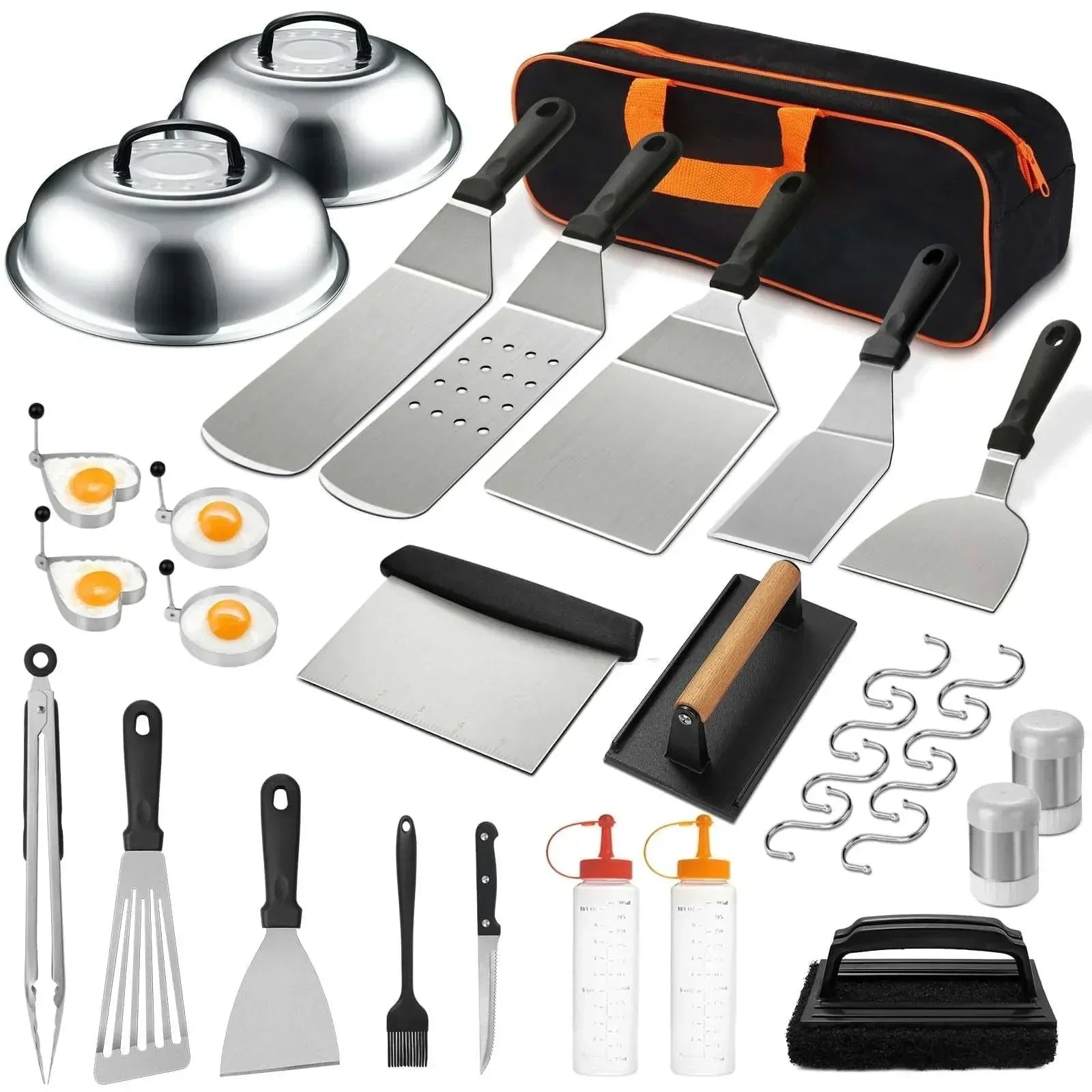 18PCS Griddle Accessories Kit,Flat Top Grill Accessories Set for Blackstone,Stainless Steel Grill Set