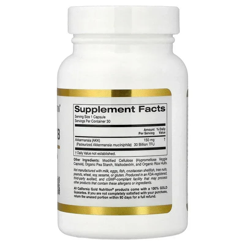 California Gold Nutrition, Akkermansia 30B, 60 Veggie Capsules