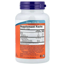Omega-3 fish oil softgels bottle with Supplement Facts back label
