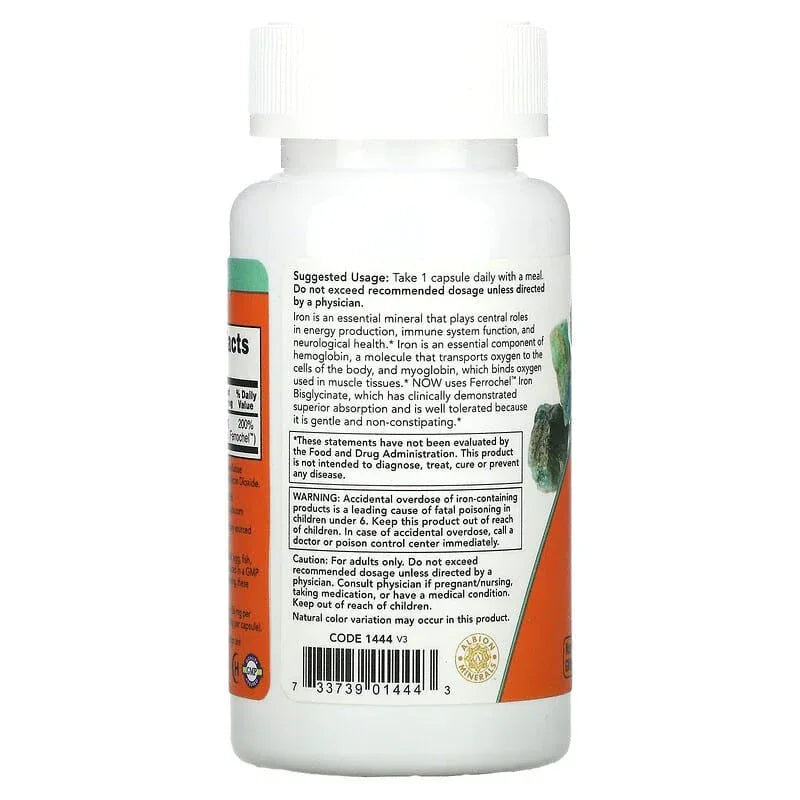 NOW Foods, Iron, 18 mg & 36 mg - USA MEGA SHOP