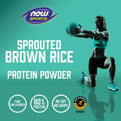 NOW Foods, Sports, Sprouted Brown Rice Protein Powder, Unflavored, 2 lbs (907 g)