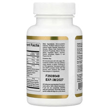 Prostate Support supplement bottle, back label with ingredient list and supplement facts