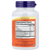 NOW Foods Omega 3-6-9 bottle back label with Supplement Facts serving chart