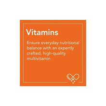 Vitamins information card with orange background and heart icon