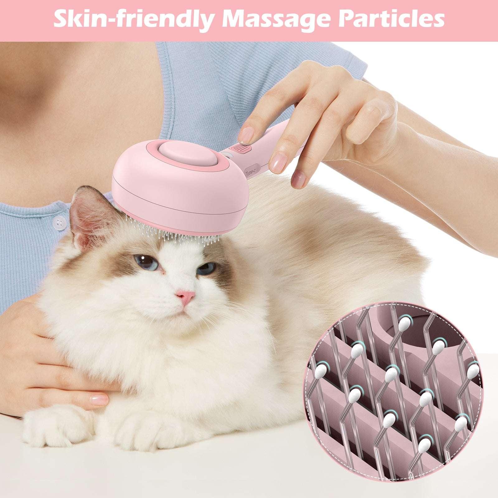 BEBANG Cat Steam Brush 3 in 1, One-Click Hair Removal Brush with Steam for Cats and Dogs - USA MEGA SHOP