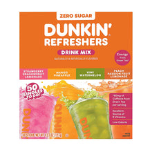 Dunkin' Refreshers Drink Mix Variety Pack, Singles To Go, 80mg Caffeine, 50 ct.