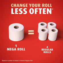 Charmin Ultra Strong toilet paper mega roll and regular roll pack, white