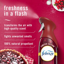 Febreze limited-edition cranberry air freshener spray with red bottle