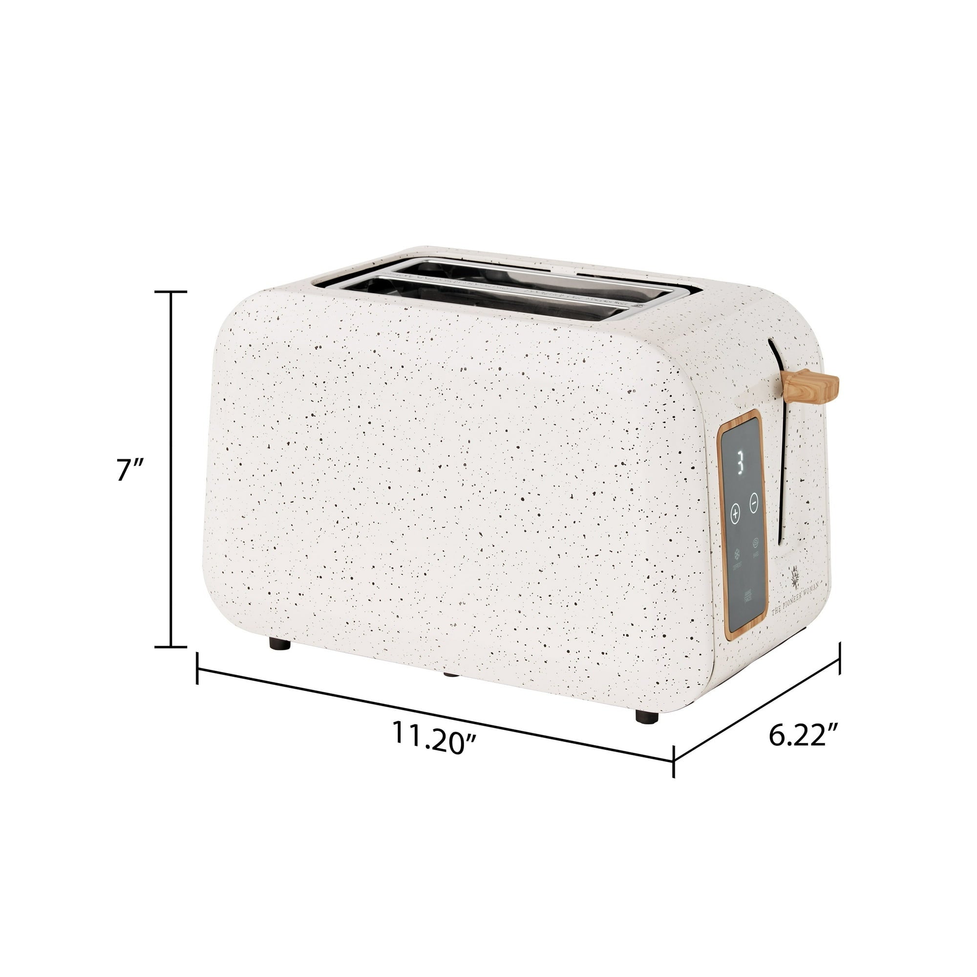 The Pioneer Woman Digital 2-Slice Toaster with Digital Display