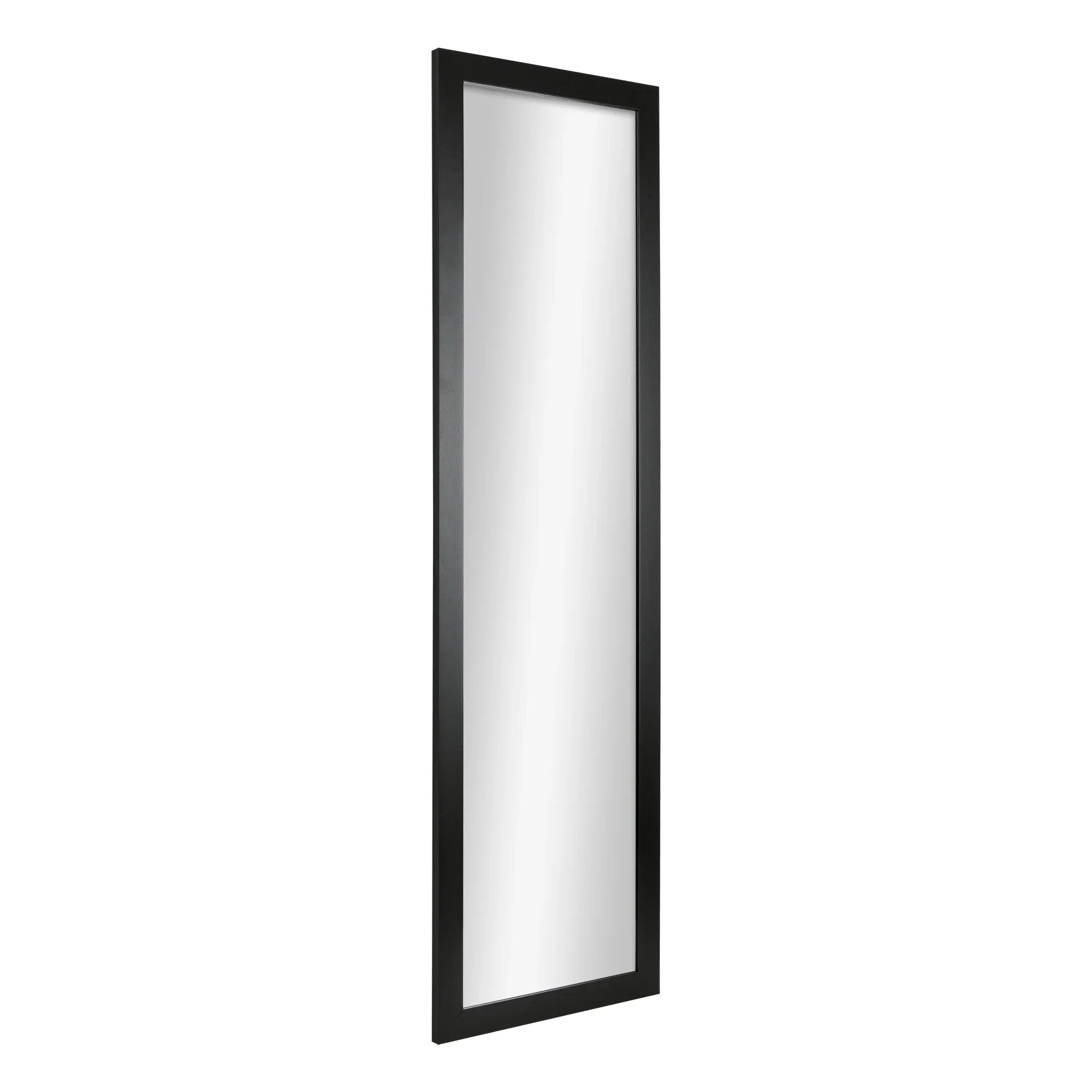 Mainstays Over-the-Door Rectangular Mirror, Black, 14" x 50"
