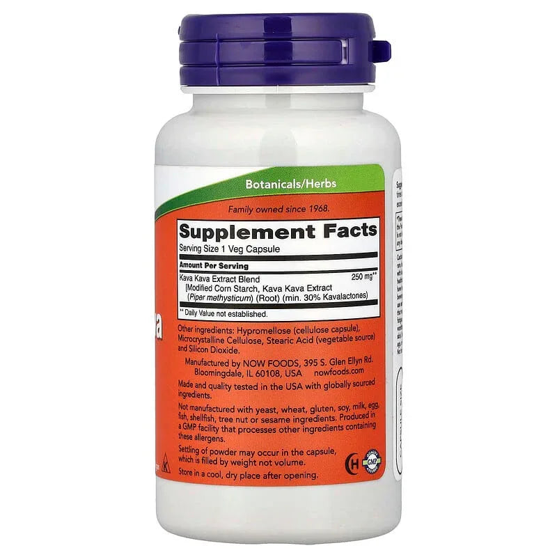 NOW Foods, Kava Kava Extract, Veg Capsules (250 mg per Capsule)