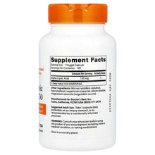 Alpha-lipoic acid 150 supplement bottle back with Supplement Facts and directions