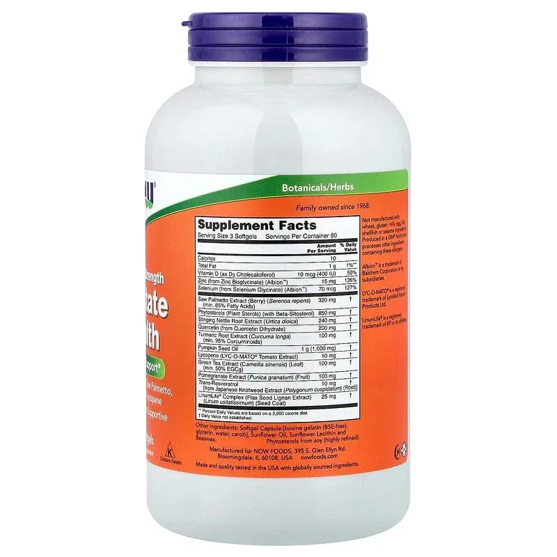NOW Foods, Clinical Strength Prostate Health, Softgels
