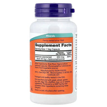 Selenium supplement bottle back label with Supplement Facts and ingredients panel