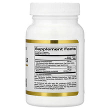 California Gold Nutrition Akkermansia 30B PLUS supplement facts label on bottle
