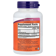 CLA 800 mg supplement bottle back label with Supplement Facts table