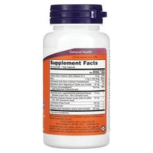 NOW glucose metabolic support supplement bottle, back Supplement Facts panel