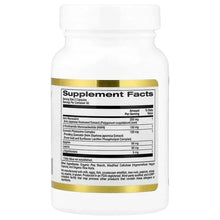 Supplement Facts label on California Gold Nutrition NMN Complex bottle