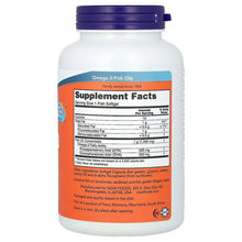 NOW Ultra Omega-3 Fish Oil bottle back with Supplement Facts label panel