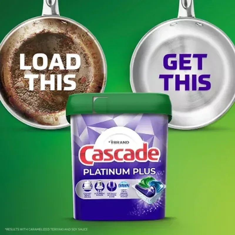 Cascade Platinum plus Actionpacs Dishwasher Detergent Pacs, Fresh Scent (81 Ct.)