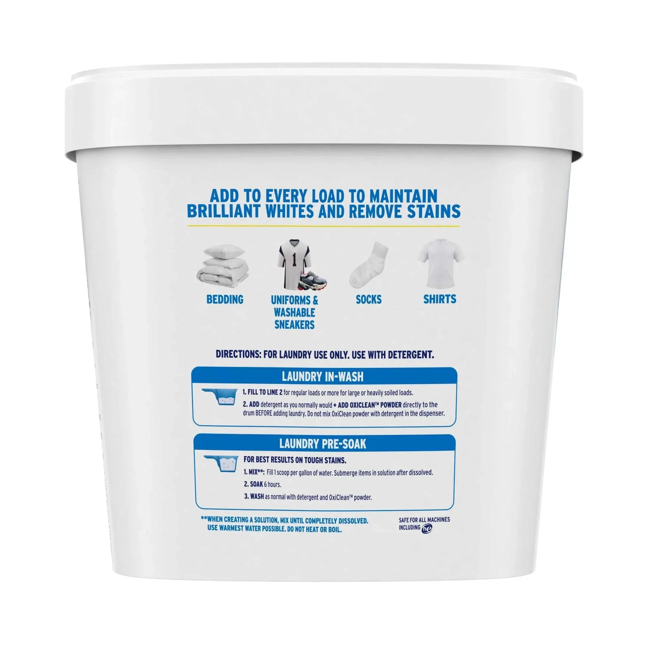 OxiClean White Revive Laundry Whitener and Stain Remover Powder, 5 lb