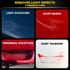Meguiar's Quik Scratch Eraser Kit, Car Care Kit with ScratchX, Drill-Mounted Pad, and Microfiber Towel, Multi-color