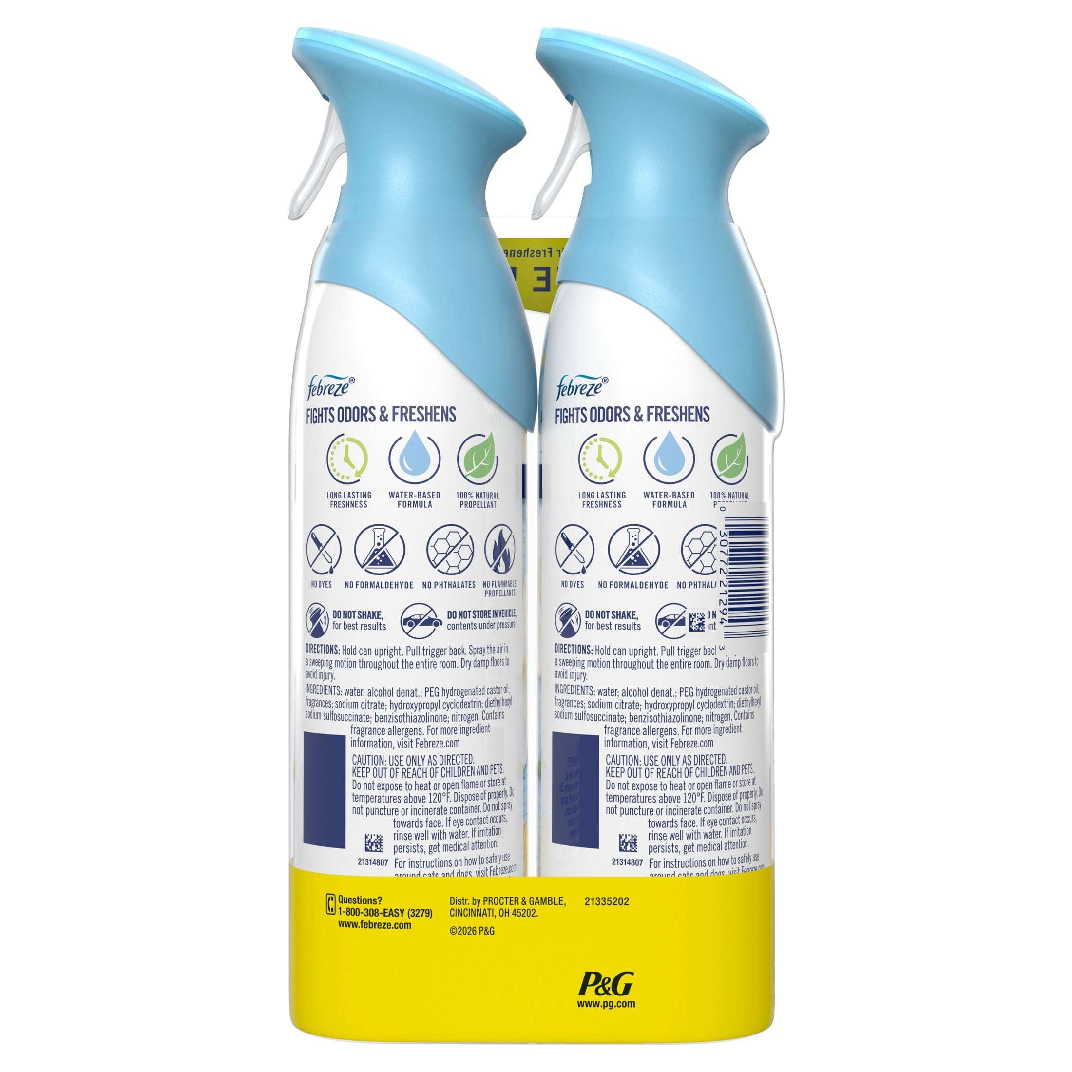 Febreze Air Mist Jasmine & Honeysuckle Air Freshener Spray, 8.1oz, 2 Count