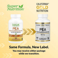 California Gold Nutrition, PEA (Palmitoylethanolamide), 120 Veggie Capsules (300 mg per Capsule) - USA MEGA SHOP