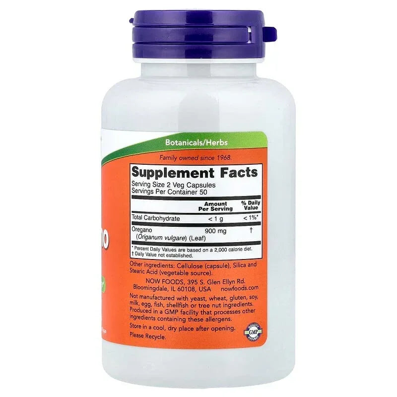NOW Foods, Oregano, 450 mg, 100 Veg Capsules