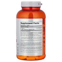 NOW Foods, Sports, L-Arginine, 1,000 mg, 180 Tablets