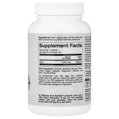 California Gold Nutrition, Biotin, 5,000 mcg, 120 Veggie Capsules