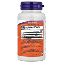 Astaxanthin softgel bottle back label with Supplement Facts panel and serving size 1 softgel