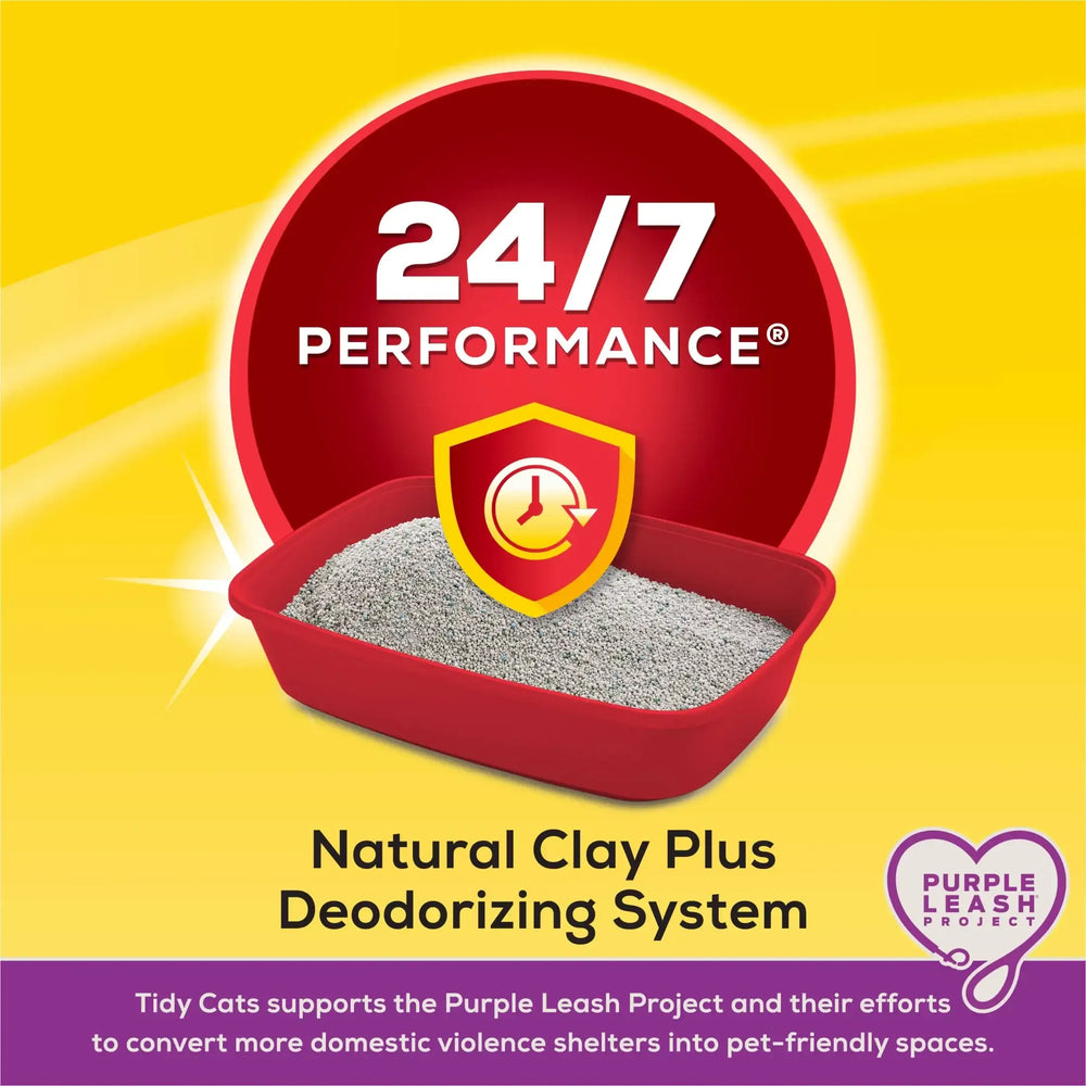 Purina Tidy Cats 24/7 Clumping Cat Litter, Low Dust, Deodorizing, 20 lb. Jug