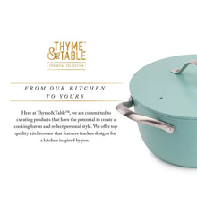 Thyme & Table 12-piece cookware set box with blue pot and lid
