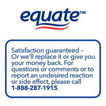 Equate satisfaction guarantee callout on supplement bottle label