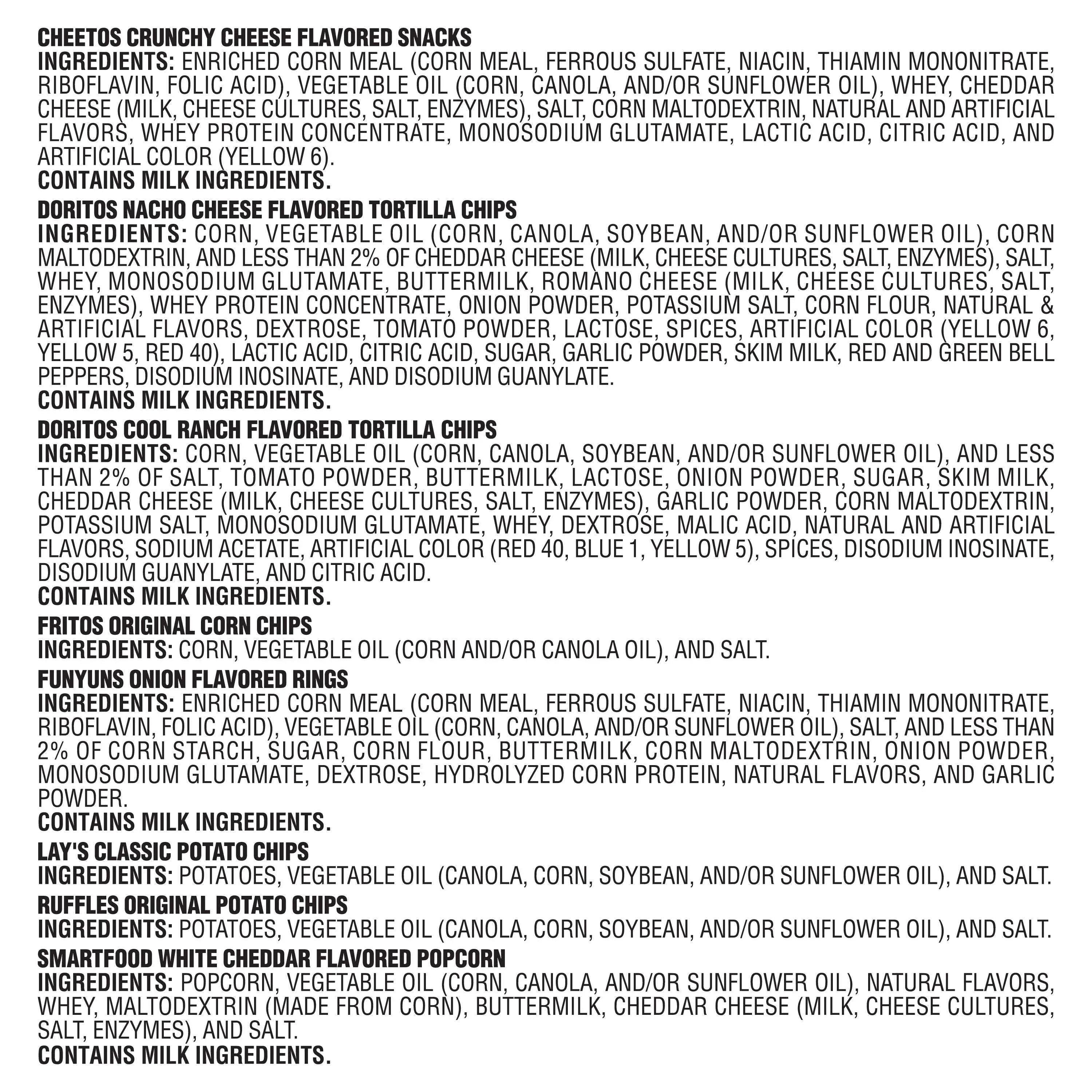 Frito Lay Classic Mix Chips Variety pack, Mega Size, 1 oz, 42 Count
