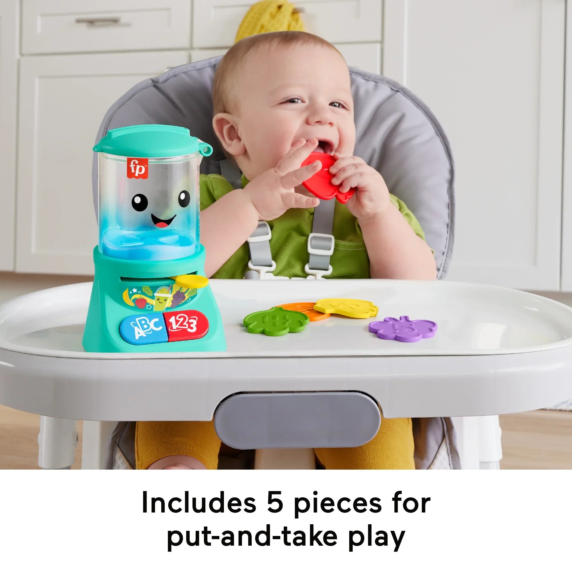 Fisher-Price Laugh & Learn Counting & Colors Smoothie Maker Musical Toy Blender for Infants