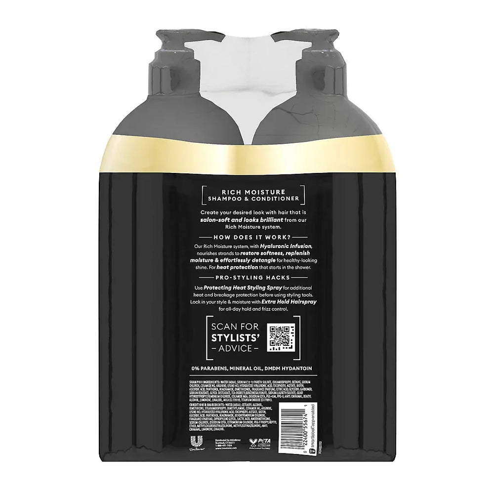 TRESemme Moisture Rich Shampoo and Conditioner, 2 ct./40 oz. - USA MEGA SHOP