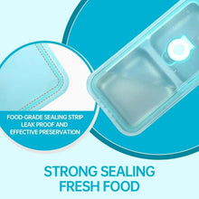 Turquoise lid with sealing strip for leak-resistant stainless steel containers