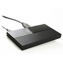 HDMI 4-way splitter with connected HDMI cables